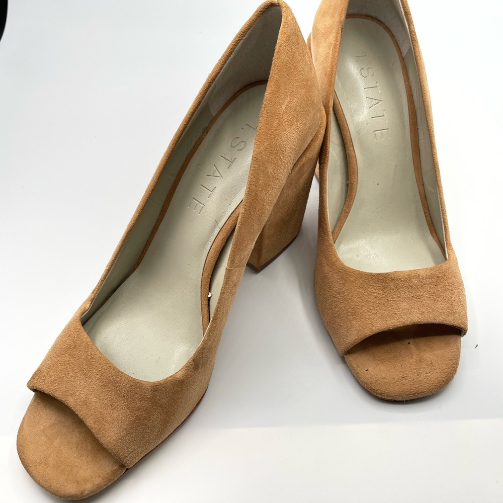 1.State Tan Suede Shoes 7.5